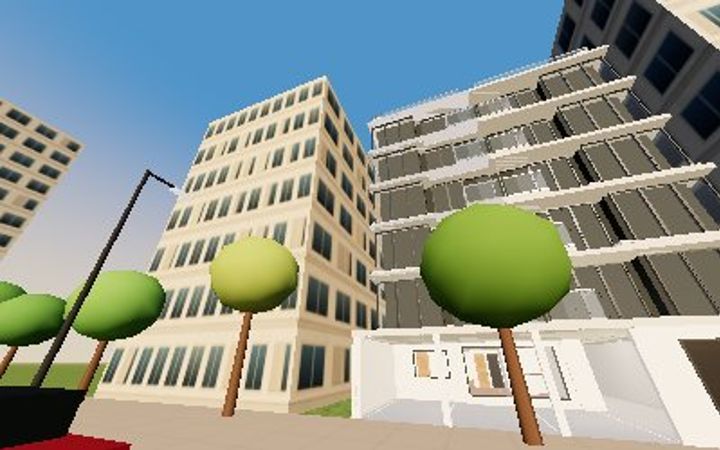Vista del recorrido: Parque Martinelli · edificio completo